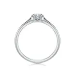 Pierścionek z białego złota z diamentem AJPZ_089